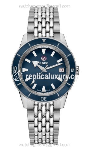 Rado HyperChrome Captain Cook 37 Blue / Bracelet R32500203