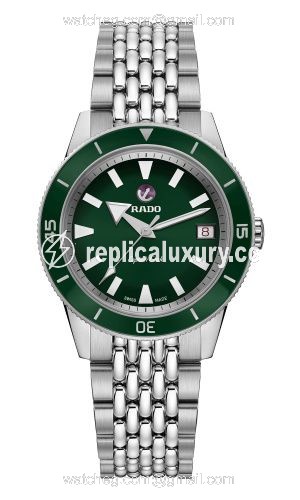 Rado HyperChrome Captain Cook 37 Green / Bracelet R32500323