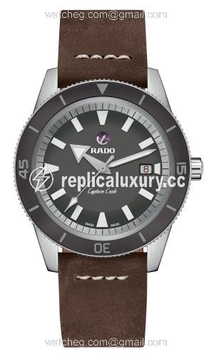 Rado HyperChrome Captain Cook 42 Stainless Steel / Grey / Calf R32505015
