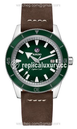 Rado HyperChrome Captain Cook 42 Stainless Steel / Green / Calf R32505315
