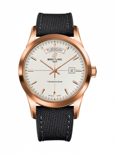 Breitling Transocean Day & Date Red Gold / Silver / Military / Pin R4531012/G752/109W/R20BA.1