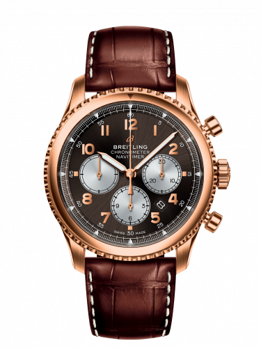 Breitling Navitimer 8 B01 Chronograph 43 Red Gold / Bronze / Brown Croco RB0117131Q1P1