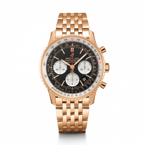 Breitling Navitimer 1 B01 Chronograph 43 Red Gold / Black / Bracelet RB0121211B1R1