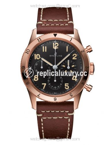 Breitling AVI Ref. 765 1953 Re-Edition Pink Gold RB0920131B1X1