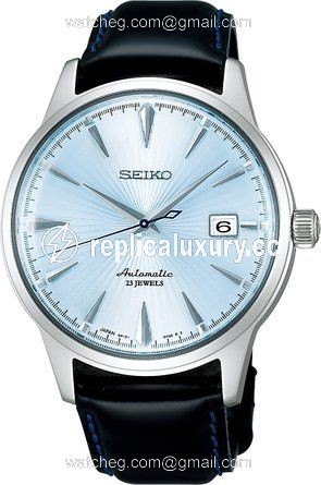 Seiko Cocktail Time Ishigaki Shinobu Stainless Steel / Ice Blue / Strap / Cool SARB065