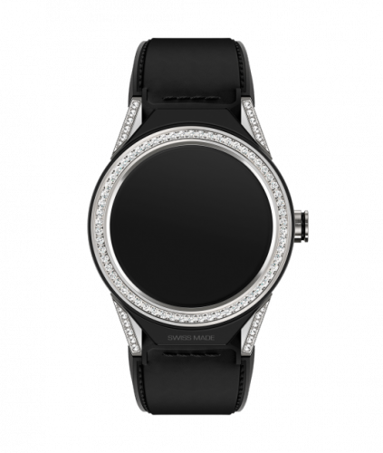 TAG Heuer Carrera Connected Modular 45 Titanium / Diamond Lugs / Diamond / Black Calf SBF8A8011.62FT6079