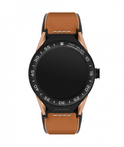 TAG Heuer Carrera Connected Modular 45 Black Titanium / Rose Gold / Ceramic / Brown Calf SBF8A8013.32FT6110