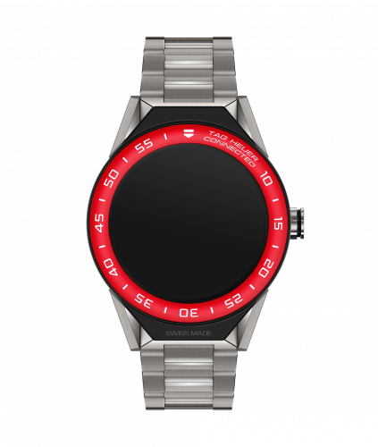 TAG Heuer Carrera Connected Modular 45 Titanium / Red Aluminum / Bracelet SBF8A8015.10BF0608