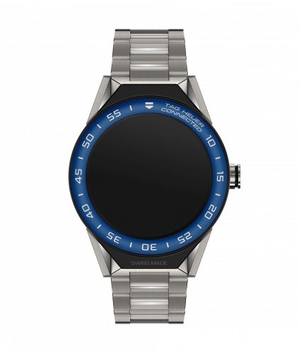 TAG Heuer Carrera Connected Modular 45 Titanium / Blue Aluminum / Bracelet SBF8A8019.10BF0608