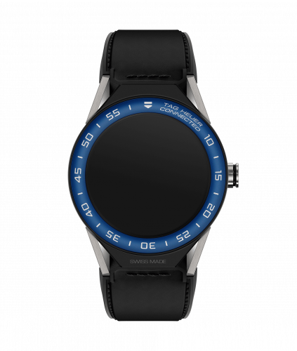 TAG Heuer Carrera Connected Modular 45 Titanium / Blue Aluminum / Black Calf SBF8A8019.11FT6079