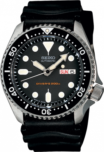 Seiko Seiko SKX007 Black / Stainless Steel / Rubber SKX007K1