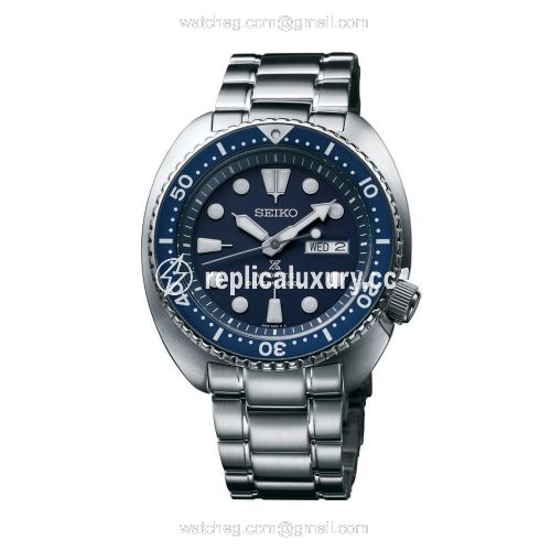 Seiko Prospex Diver Turtle Stainless Steel / Blue / Bracelet SRP773