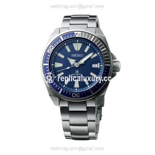 Seiko Prospex Diver Samurai Stainless Steel / Blue / Bracelet SRPB49