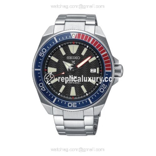 Seiko Prospex Diver Samurai Stainless Steel / Black / Bracelet / Padi SRPB99