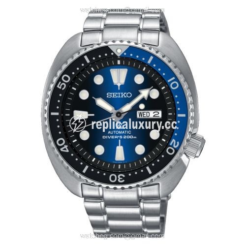 Seiko Prospex Diver Turtle Stainless Steel / Blue Gradient / Bracelet SRPC25
