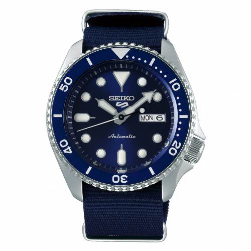 Seiko 5 Sports Sports Style Stainless Steel / Blue / NATO SRPD51K2