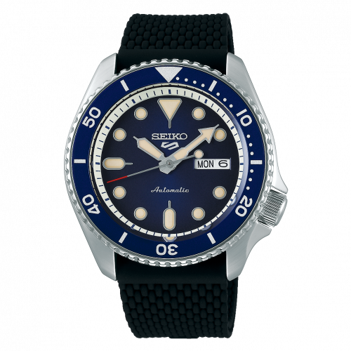 Seiko 5 Sports Suits Style Stainless Steel / Blue / Rubber SRPD71K2