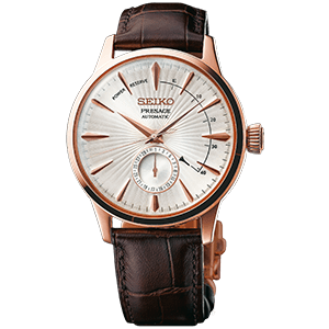 Seiko Cocktail Time Power Reserve Stainless Steel / PVD Rose / Sidecar SSA346J1