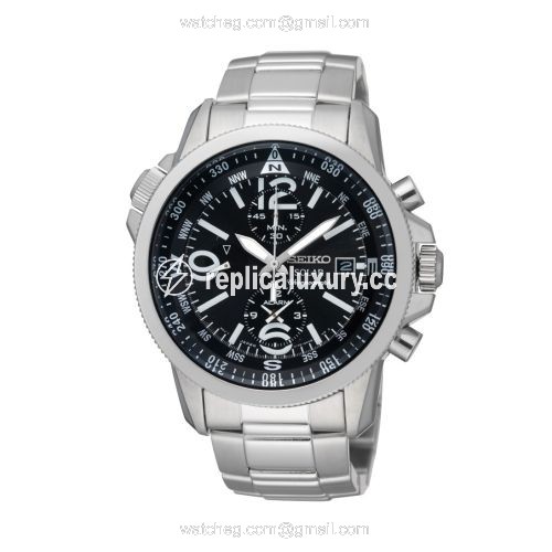 Seiko Prospex Land SSC075P1 Stainless Steel / Black / Bracelet SSC075P1
