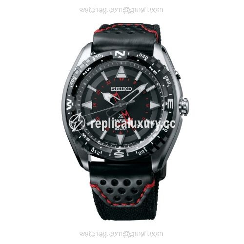Seiko Prospex Land SUN049P2 Stainless Steel / Black / Strap SUN049P2
