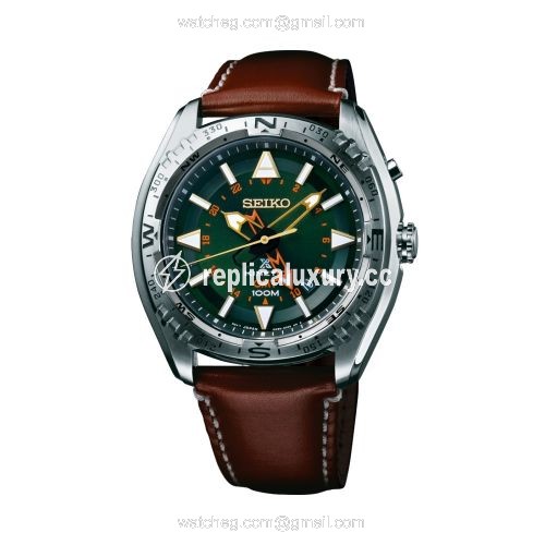 Seiko Prospex Land SUN051P1 Stainless Steel / Green / Strap SUN051P1