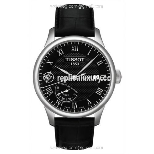 Tissot Le Locle Power Reserve 39.3 Stainless Steel / Black / Strap T006.424.16.053.00
