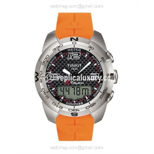 Tissot T-Touch Expert Orange Rubber Carbon T013.420.17.207.00
