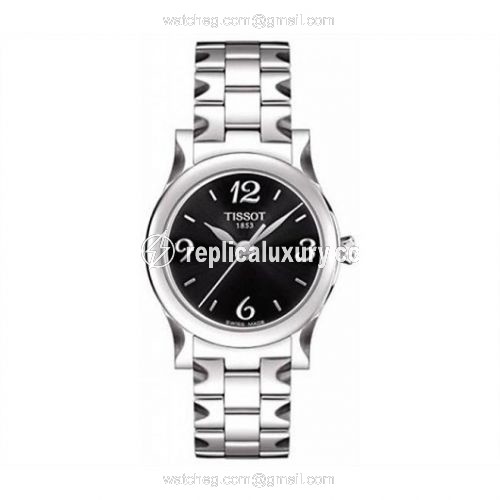 Tissot Stylis-T Quartz 29 Stainless Steel / Black / Bracelet T028.210.11.057.00