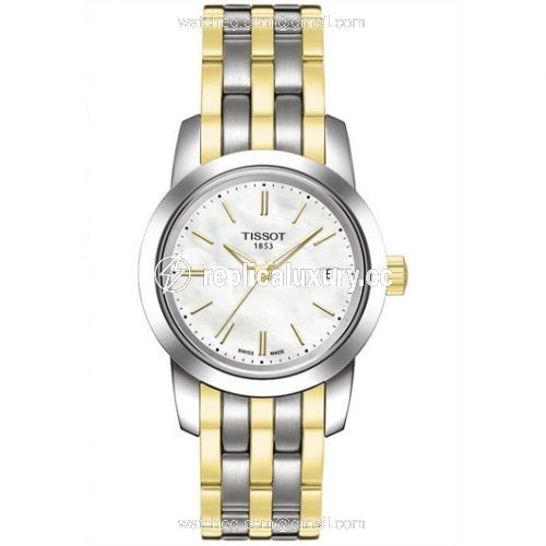 Tissot Dream Quartz 28 Stainless Steel / PVD Yellow Gold / MOP / Bracelet T033.210.22.111.00