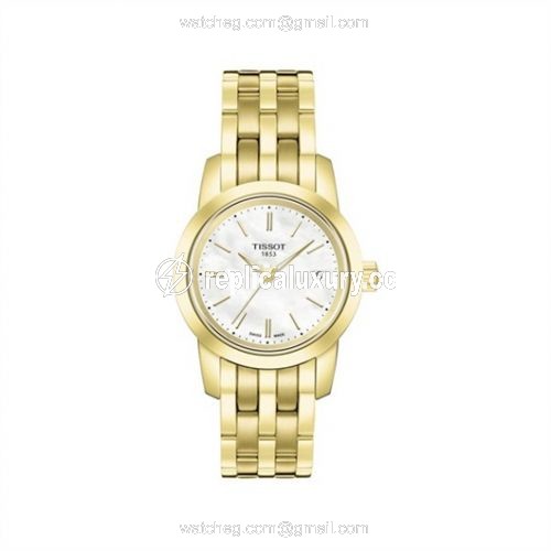 Tissot Dream Quartz 28 Yellow Gold PVD / MOP / Bracelet T033.210.33.111.00