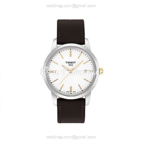 Tissot Dream Quartz 38 Stainless Steel / Yellow Gold PVD / White / Strap T033.410.26.011.01