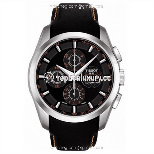 Tissot Couturier Chronograph Automatic 7750 Orange / Strap T035.614.16.051.01