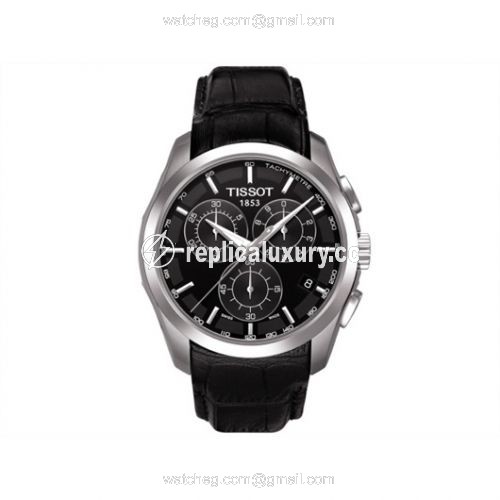 Tissot Couturier Quartz Chronograph Black / Strap T035.617.16.051.00