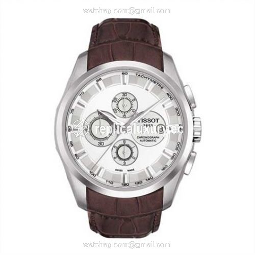 Tissot Couturier Automatic Chronograph Silver / Strap T035.627.16.031.00