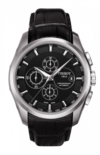 Tissot Couturier Automatic Chronograph Black / Strap T035.627.16.051.00