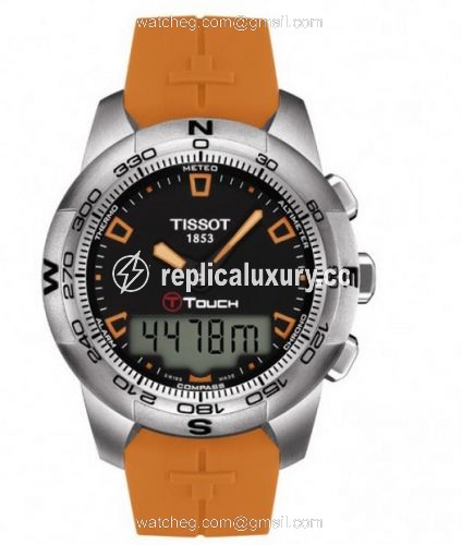 Tissot T-Touch II Orange Rubber T047.420.17.051.01