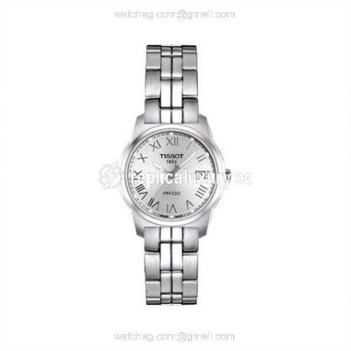Tissot PR 100 Quartz 24.5 Stainless Steel / Silver / Bracelet T049.210.11.033.00