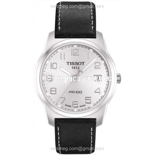 Tissot PR 100 Quartz 38 Stainless Steel / Silver / Strap T049.410.16.032.01