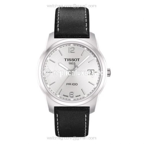 Tissot PR 100 Quartz 38 Stainless Steel / Silver / Strap T049.410.16.037.01