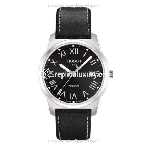 Tissot PR 100 Quartz 38 Stainless Steel / Black / Strap T049.410.16.053.01