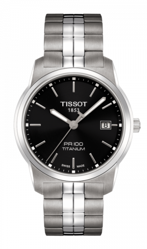 Tissot PR 100 Quartz 38 Titanium / Black / Bracelet T049.410.44.051.00