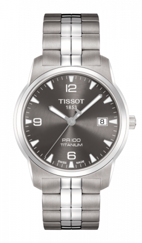 Tissot PR 100 Quartz 38 Titanium / Grey / Bracelet T049.410.44.067.00