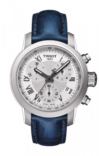 Tissot PRC 200 Quartz Chronograph Lady Roman Blue Leather T055.217.16.033.00