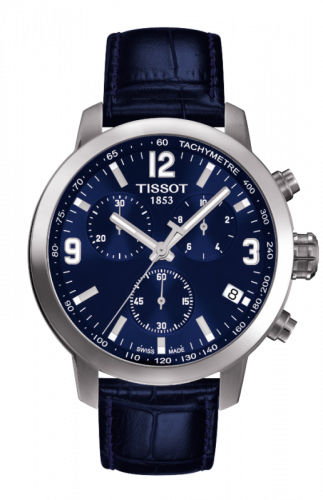 Tissot PRC 200 Quartz Chronograph Blue Leather T055.417.16.047.00