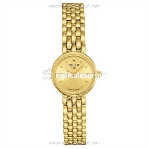 Tissot Lovely PVD Yellow Gold / Champagne / Bracelet T058.009.33.021.00
