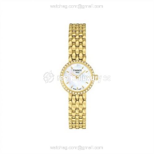 Tissot Lovely PVD Yellow Gold / Diamond / MOP / Bracelet T058.009.63.116.00