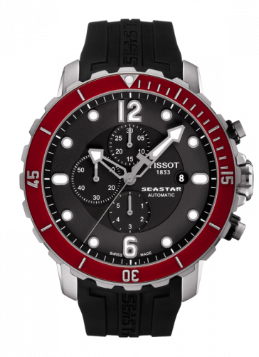 Tissot Seastar 1000 Automatic Chronograph Red Ceramic T066.427.17.057.03