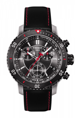 Tissot PRS 200 Quartz Chronograph PVD Bezel Strap T067.417.26.051.00