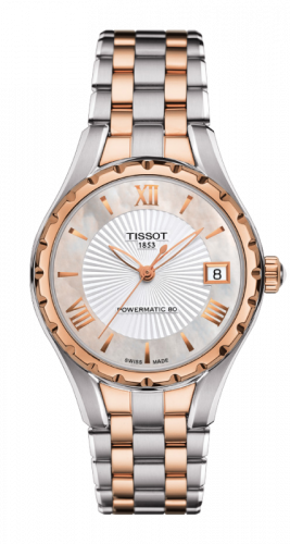 Tissot Lady 80 Automatic Stainless Steel / PVD Gold / MOP T072.207.22.118.01