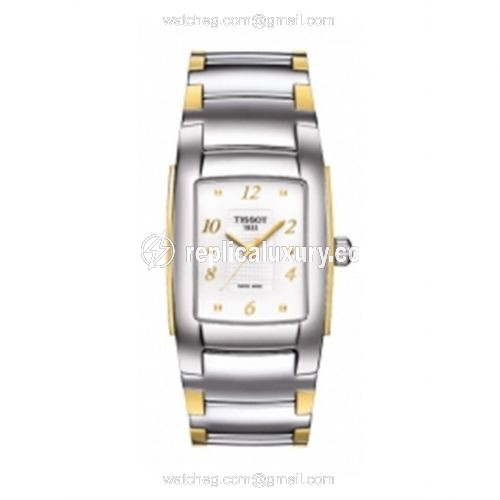 Tissot T-10 Stainless Steel / PVD Gold / White T073.310.22.017.00